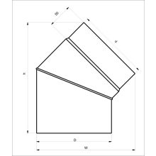 45°-os Állítható füstcső
